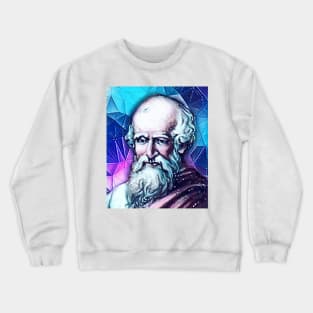 Archimedes Snowy Portrait | Archimedes Artwork 13 Crewneck Sweatshirt